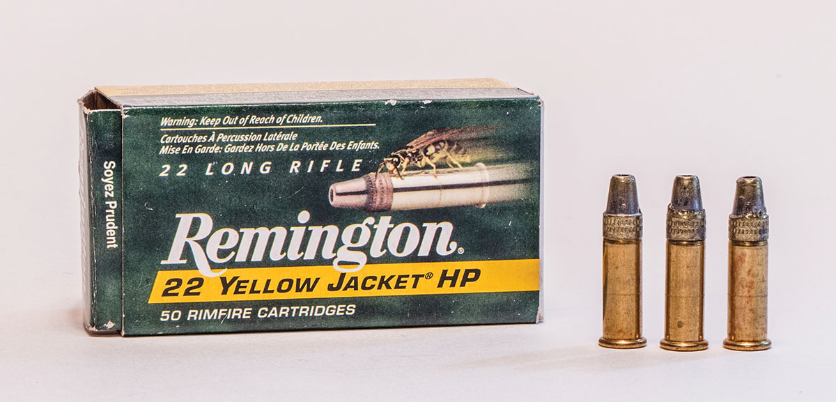 Remington’s Yellow Jacket load is a fast, volatile 22 LR load.